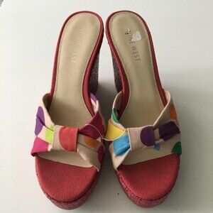 NEW Nine West‎ Nwrasselas 4" Heel Wedge espadrilles